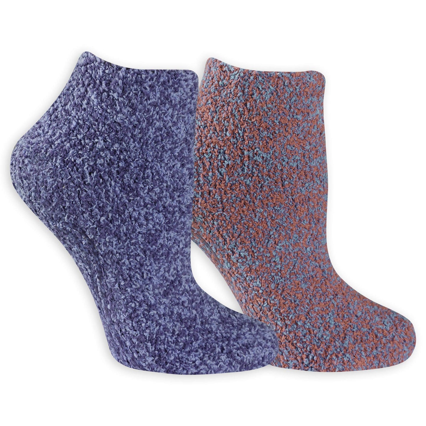 Dr. Scholl’s Women’s Fuzzy Spa Socks - Cozy Low Cut 2 & 3 Pairs - Lavender & Vitamin E Infused