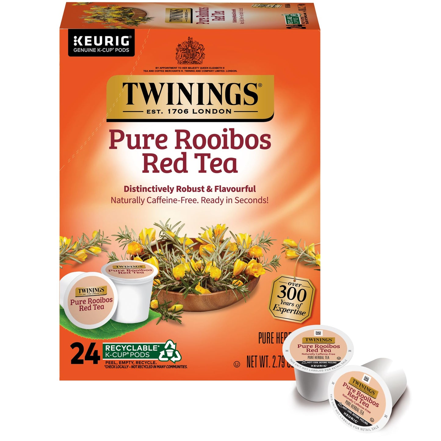 Twinings English Breakfast Tea K-Cup Pods for Keurig, Caffeinated, Smooth, Flavourful, Robust Black Tea, 24 Count (Pack of 1), Enjoy Hot or Iced