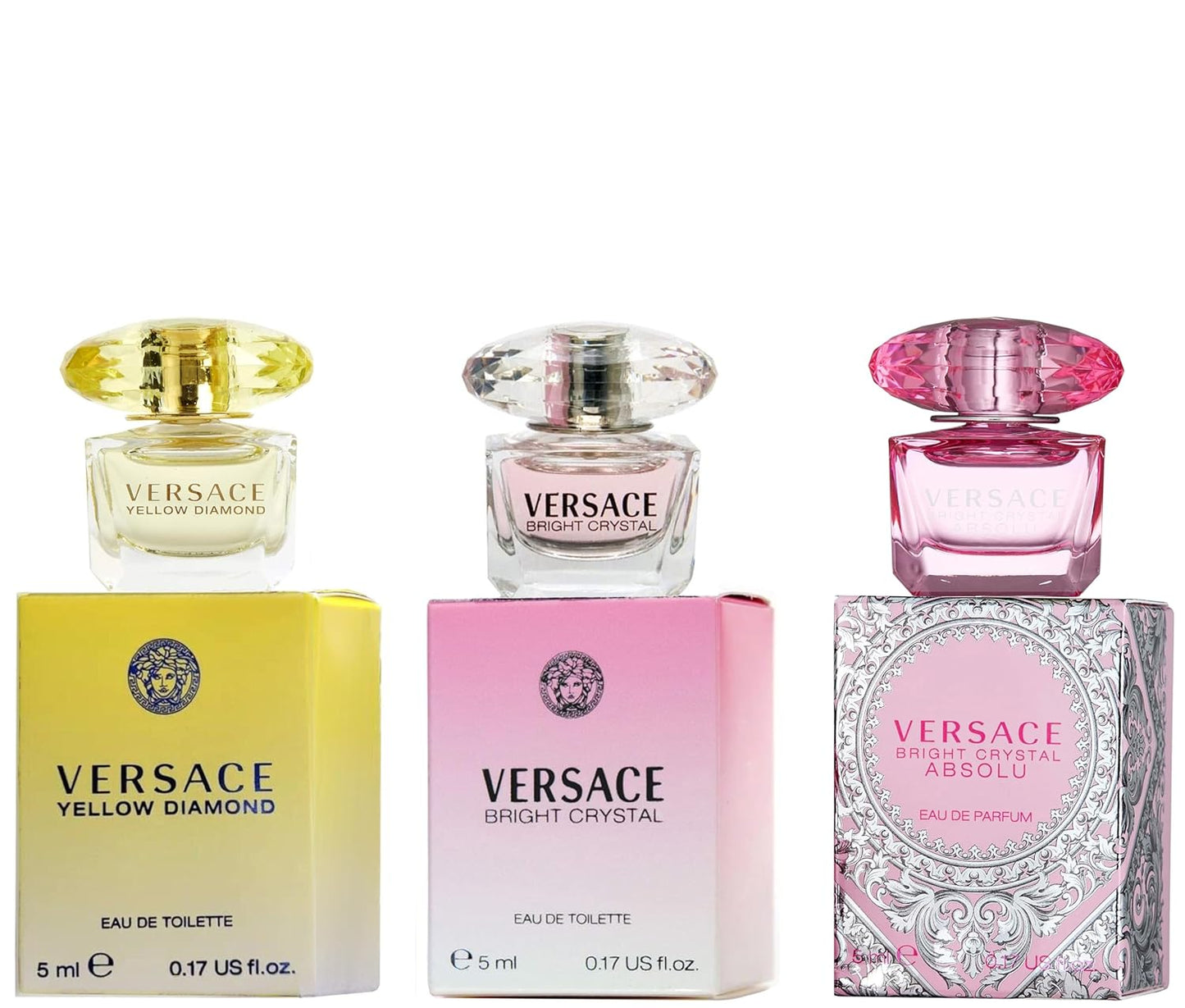 Versace Miniature Variety Trio Collection Perfume Gift Set for Women