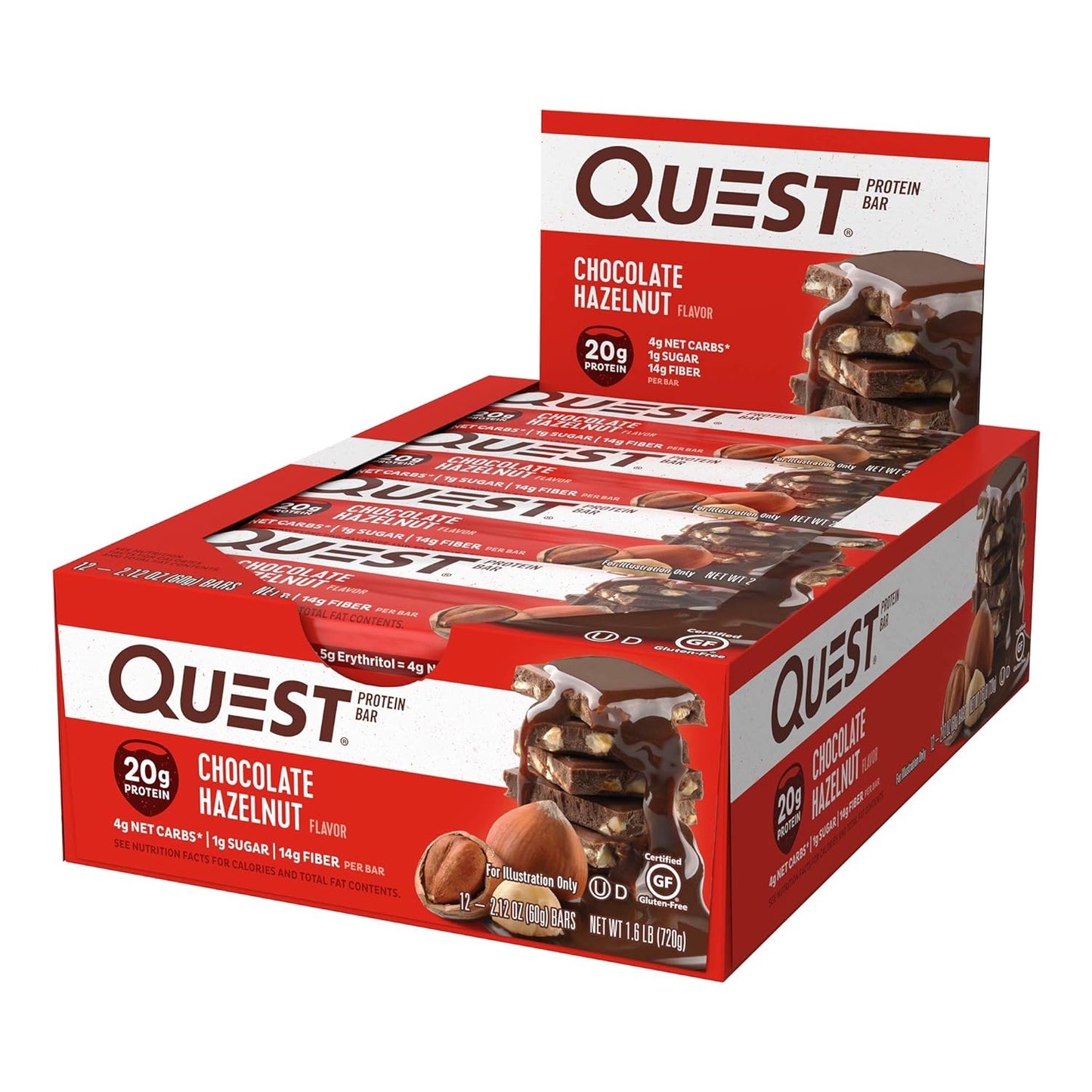 Quest Nutrition Ultimate Variety Pack Protein Bars, High Protein, Low Carb, Gluten Free, Keto Friendly, 12 Count