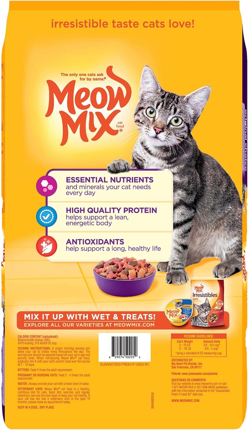 Meow Mix Original Choice Dry Cat Food, 6.3 Pound Bag