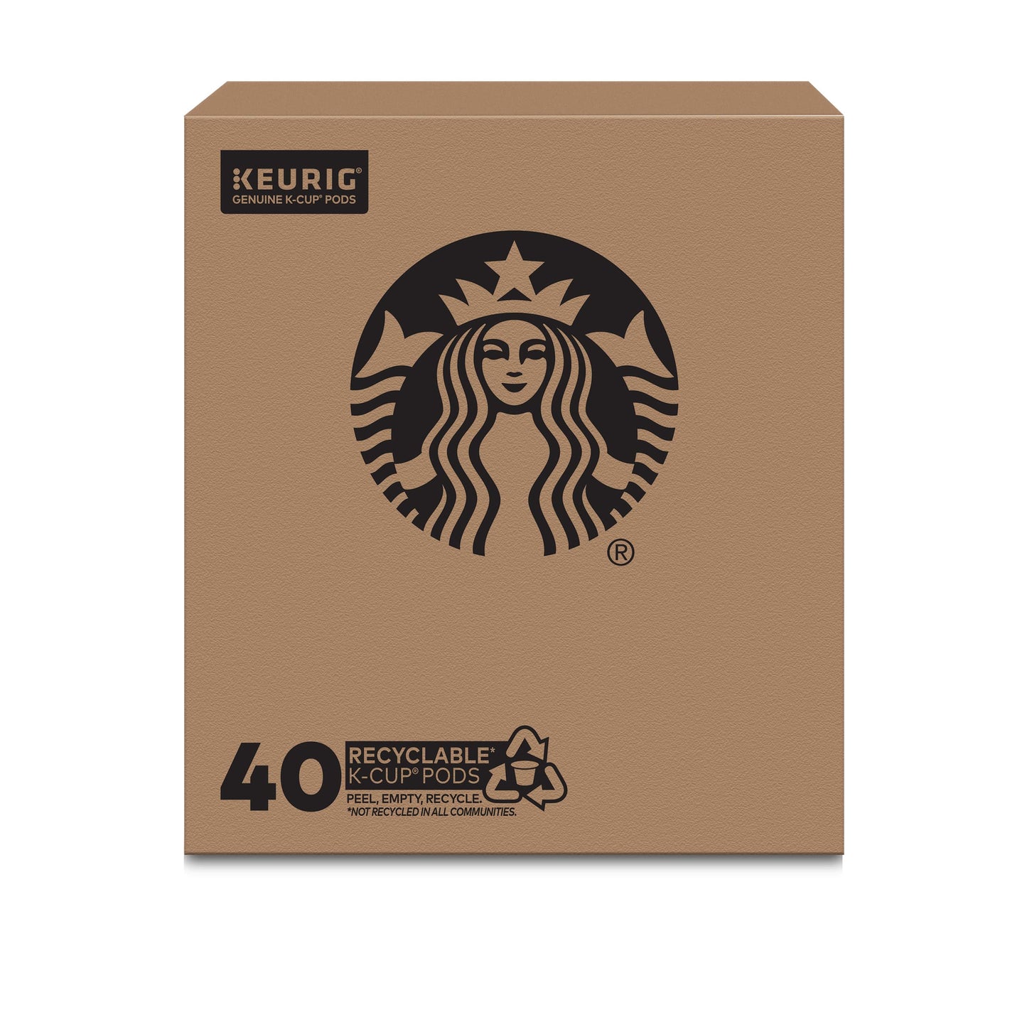 Starbucks K-Cup Coffee Pods—Medium Roast Coffee—Pike Place Roast for Keurig Brewers—100% Arabica—4 boxes (96 pods total)