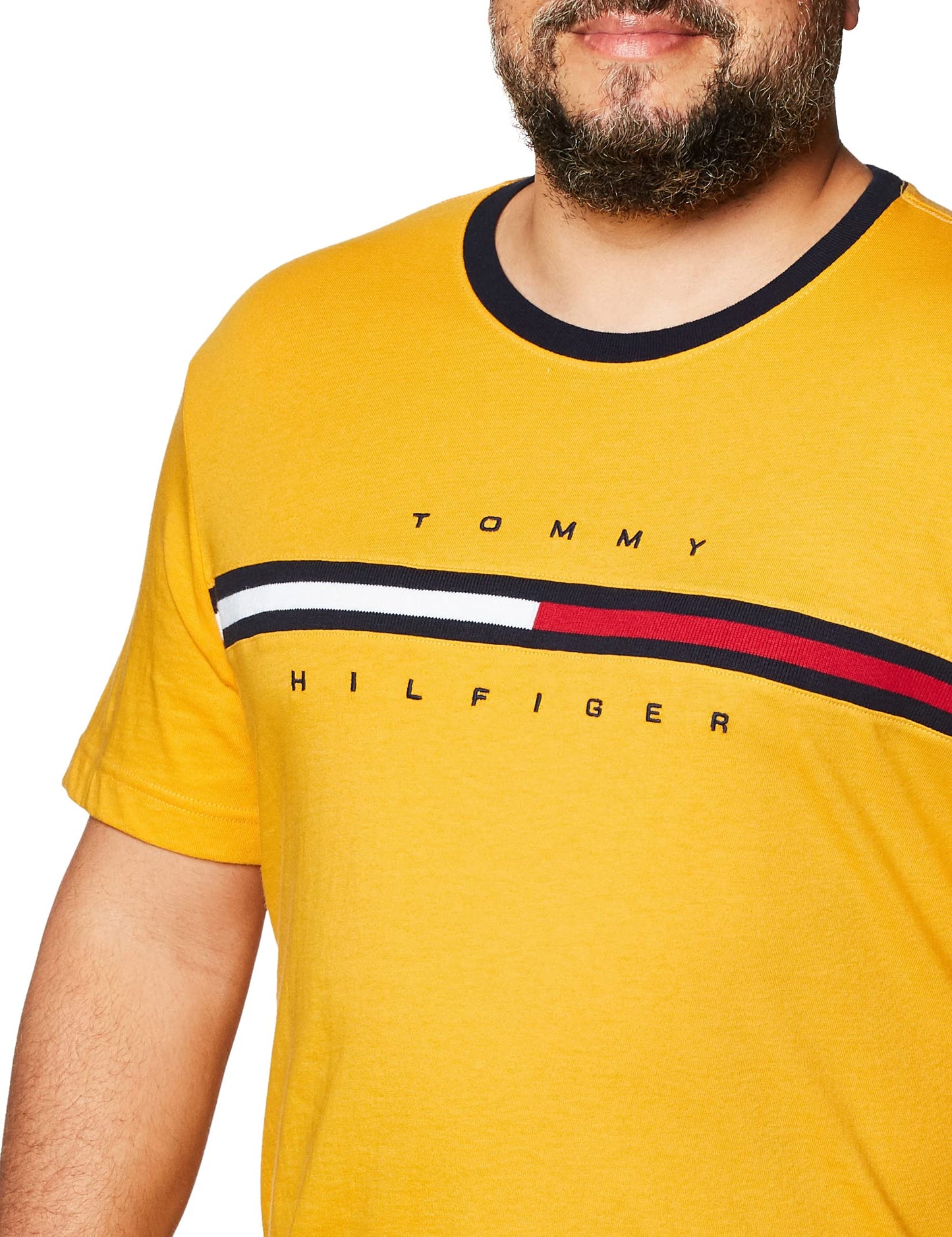 Tommy Hilfiger Men's Short Sleeve Signature Stripe Graphic T-Shirt