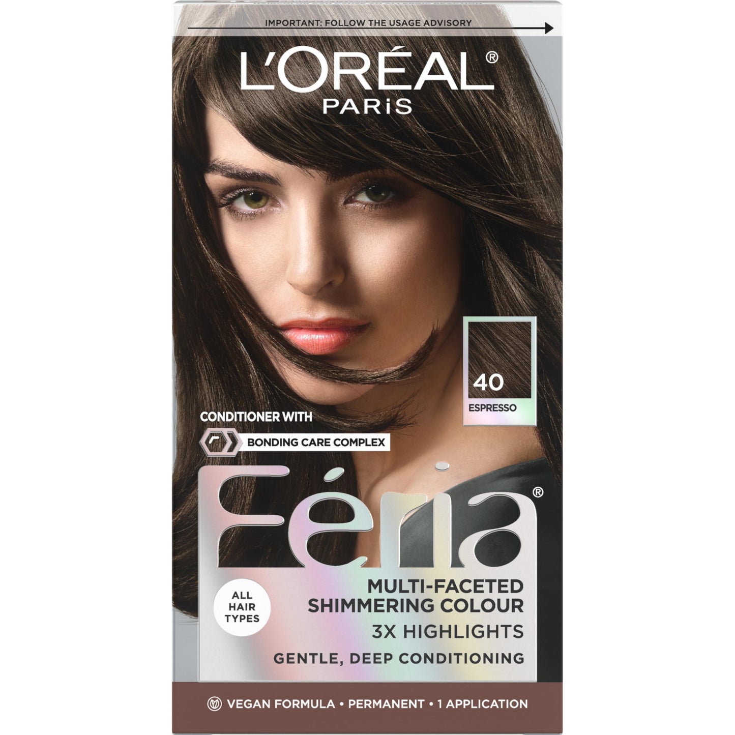 L'Oreal Paris Feria Hyper Platinum Advanced Lightening System Hair Bleach, Lifts Up To 8 Levels, Includes Anti Brass Purple Conditioner, 1 Hair Dye Kit