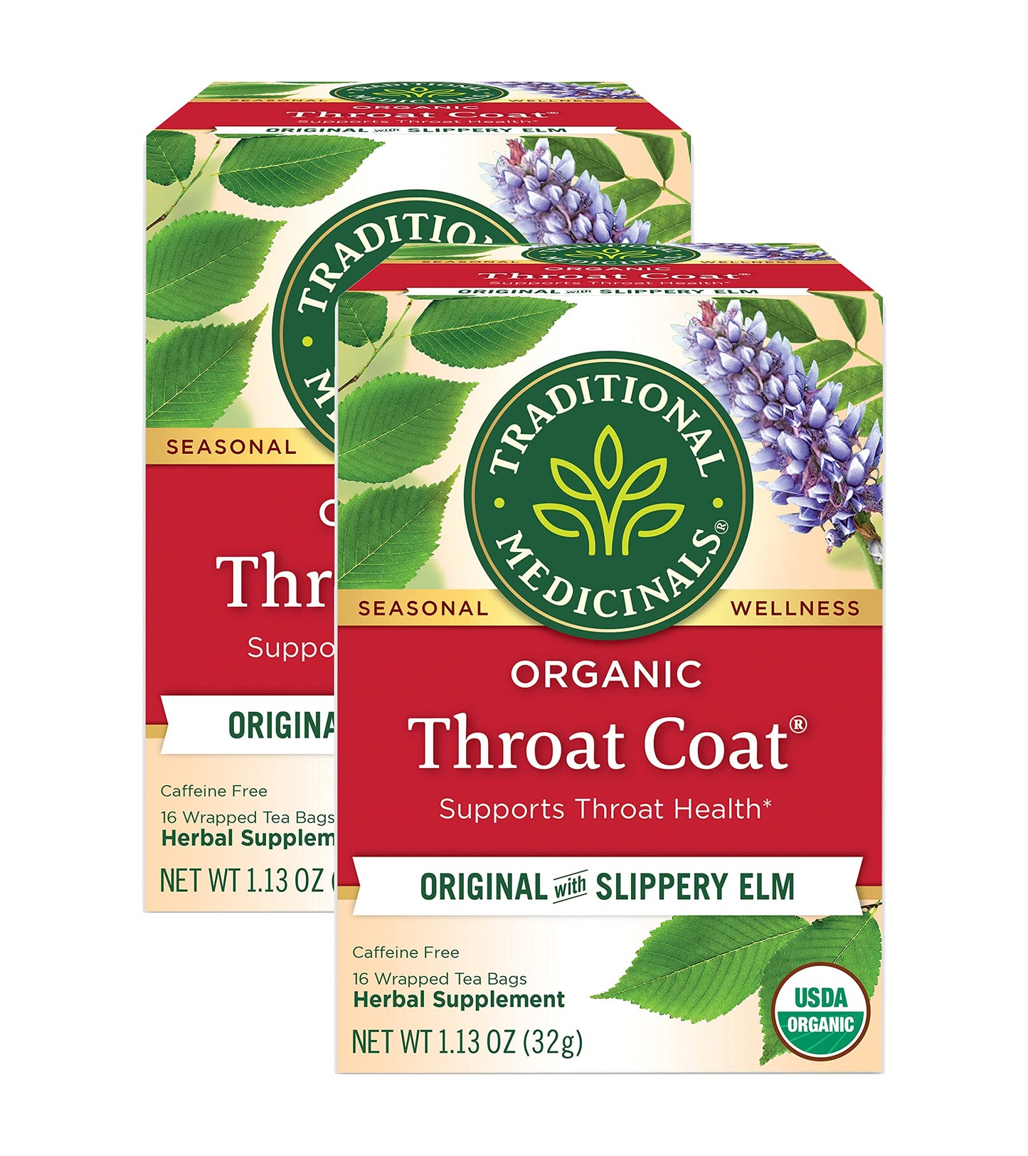 Traditional Medicinals Tea, Organic Lemon Balm, Calms Nerves & Supports Digestion, 16 Tea Bags