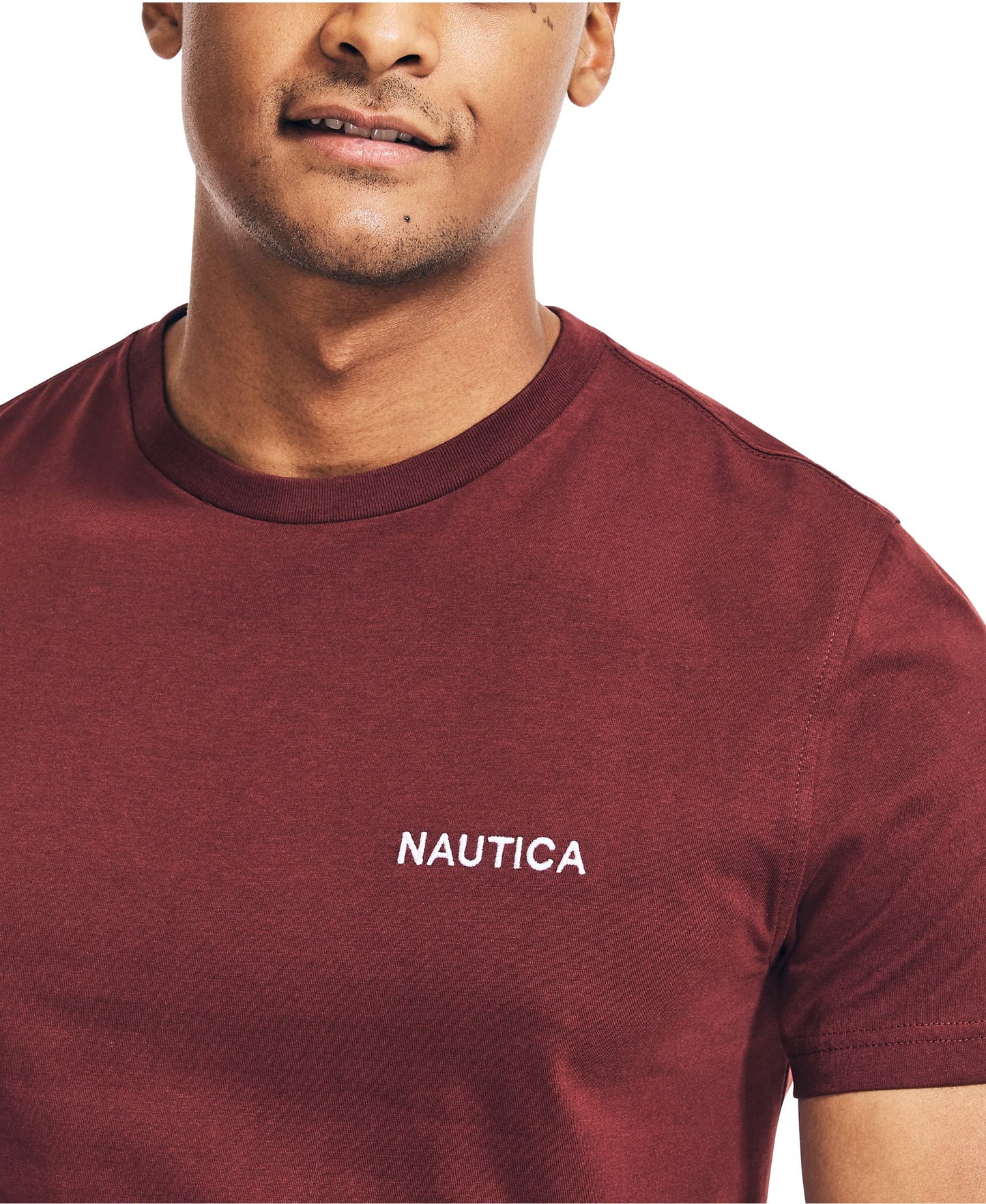 Nautica Men's Short Sleeve Solid Crew Neck T-Shirt