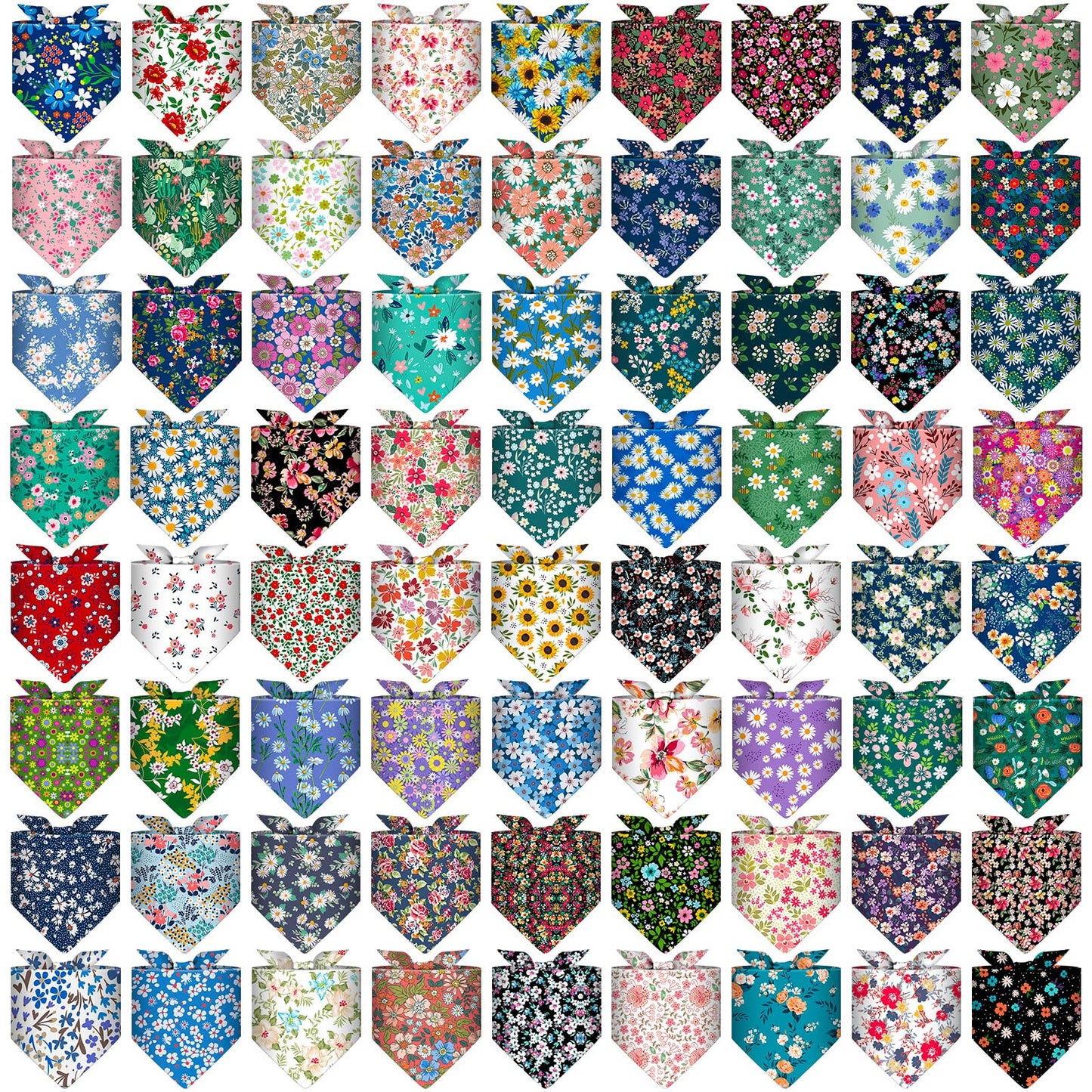 72 Packs Dog Bandanas Bulk Buffalo Plaid Dog Bandana Summer Scarf Triangle Fruit Dog Drool Bibs Fruit Washable Bandana Adjustable Kerchief Dog Cat Bandana for Beach Small Medium Pet Supplies (Fruit)