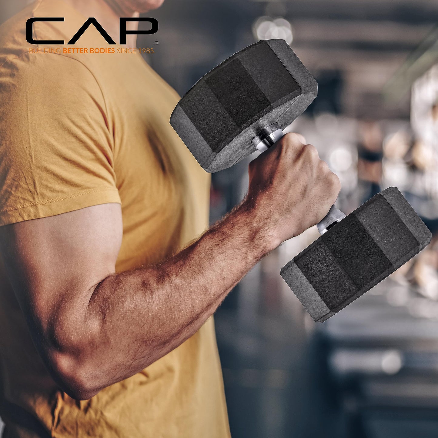 CAP Barbell Dumbbell Set with Rack | Multiple Options in 150lbs and 210lbs