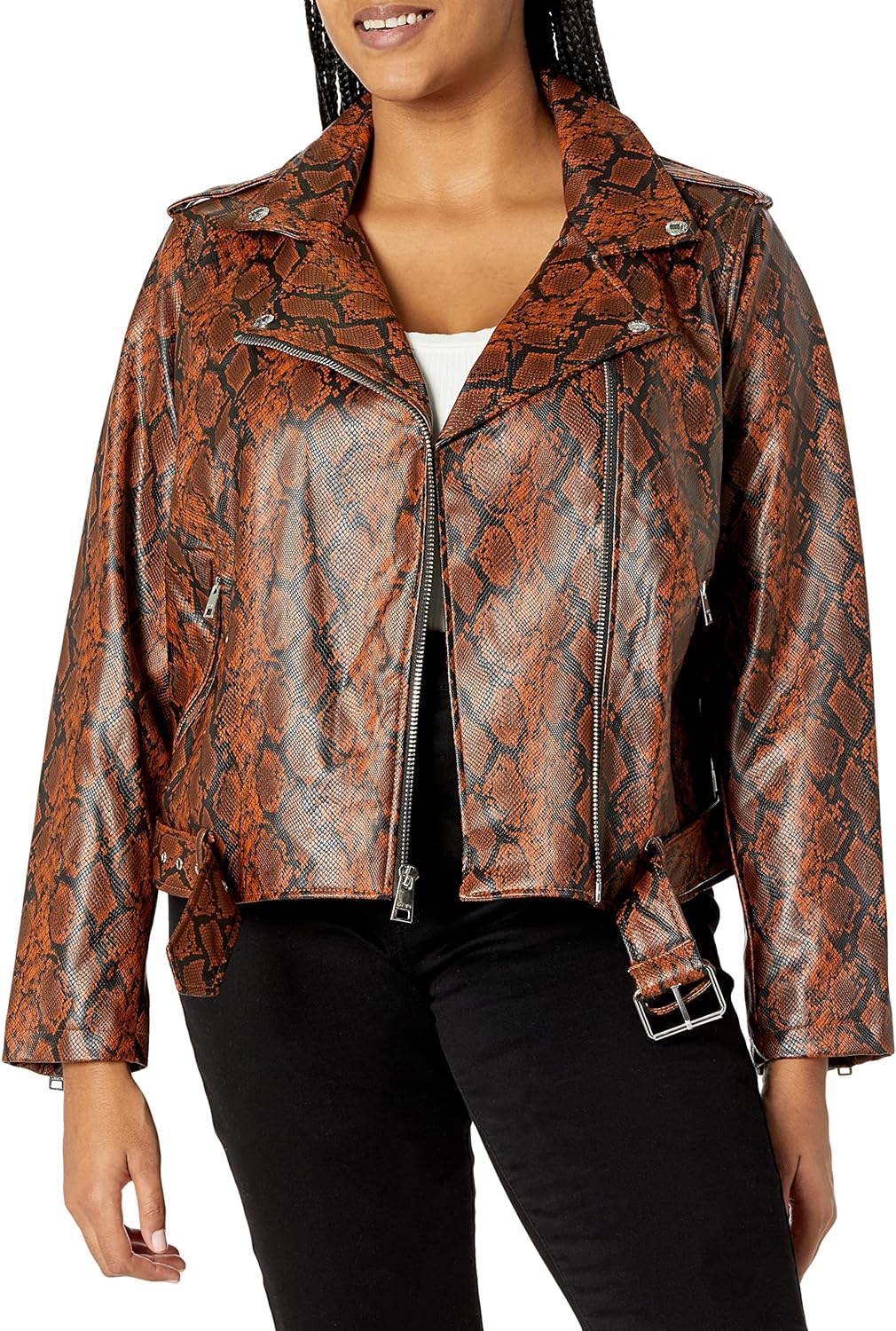 Levi's Women's Belted Faux Leather Moto Jacket (Regular & Plus Size)