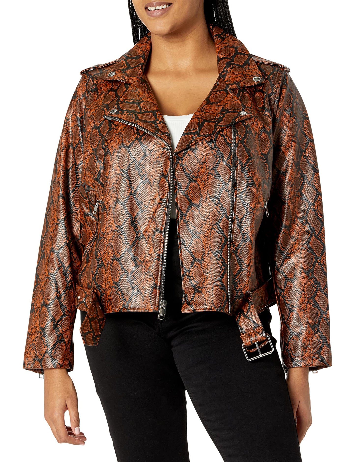 Levi's Women's Belted Faux Leather Moto Jacket (Regular & Plus Size)