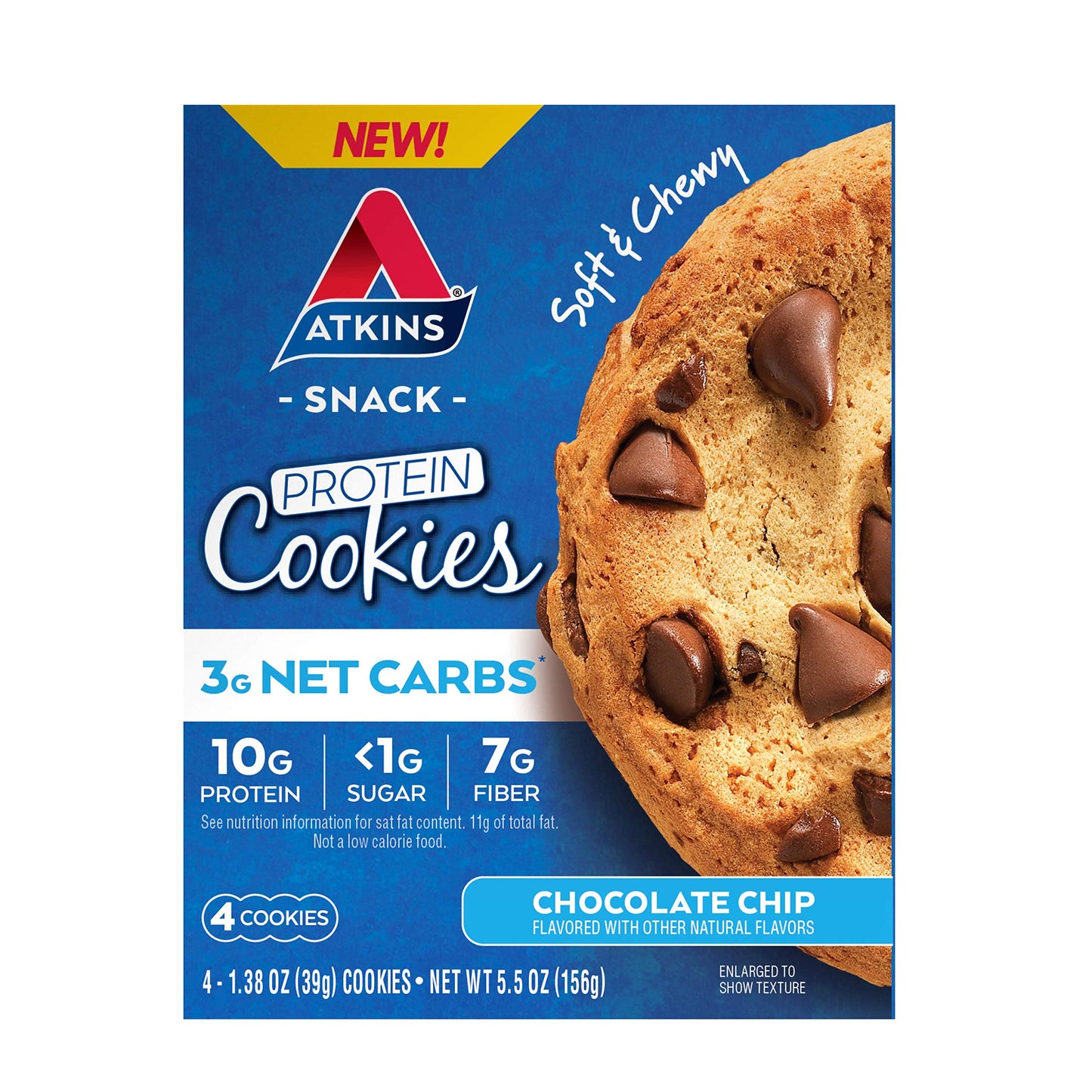 Atkins Chocolate Crème Protein Wafer Crisps, Protein Dessert, 4g Net Carb, 1g Sugar, High in Fiber, Keto Friendly, 5 Count