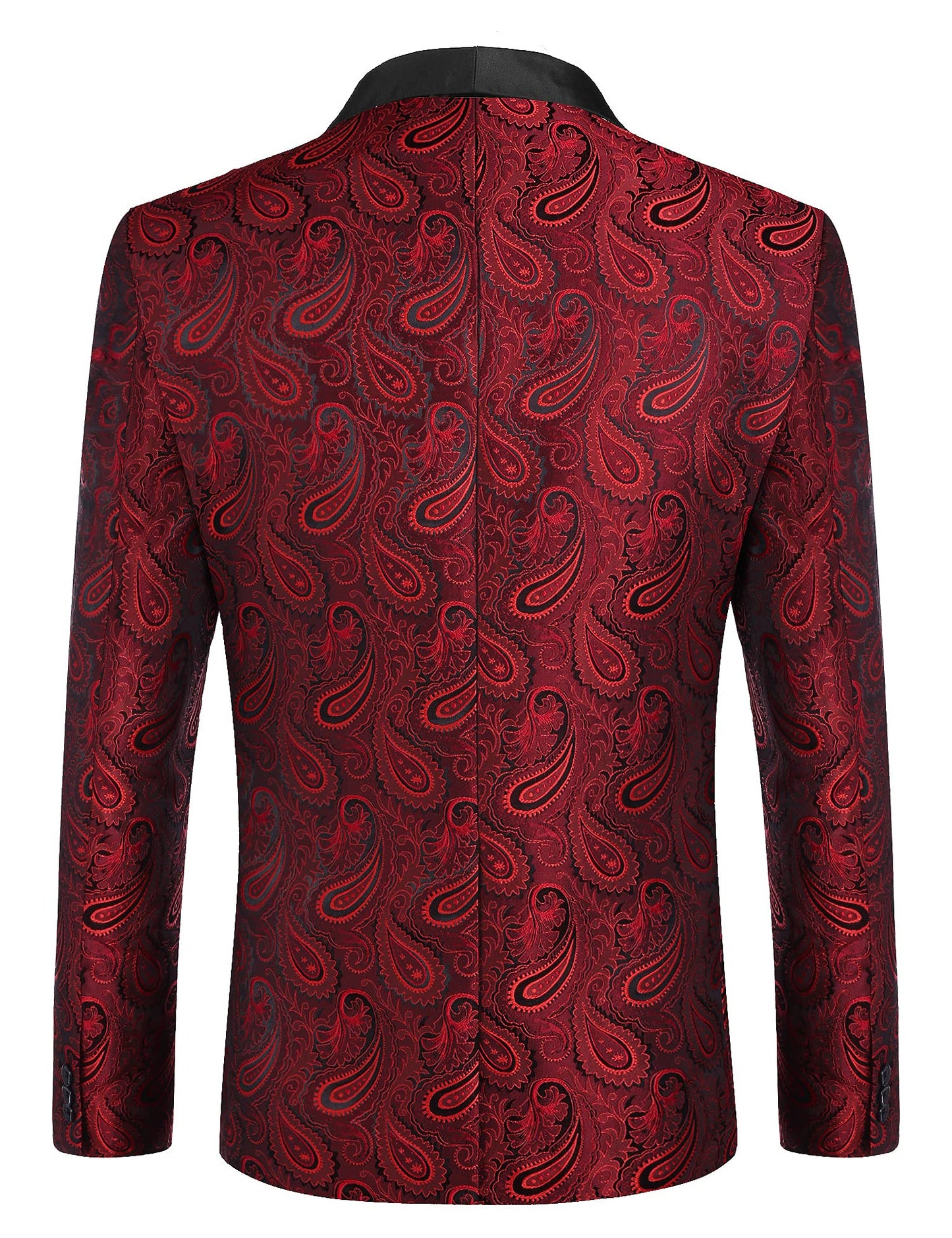 COOFANDY Mens Floral Tuxedo Jacket Paisley Shawl Lapel Suit Blazer Jacket for Dinner,Prom,Wedding