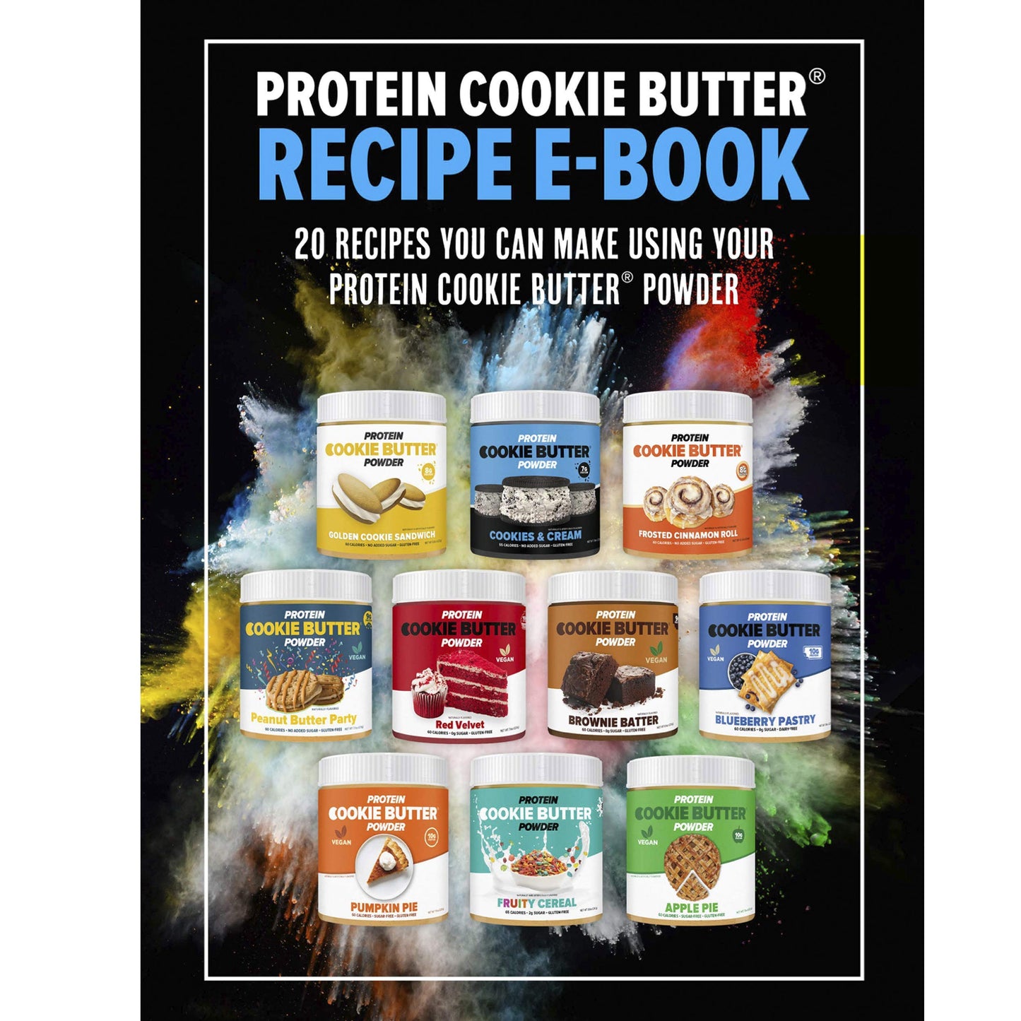 Flexible Dieting Lifestyle Vegan Protein Cookie Butter Powder - Brownie Batter | Dairy-Free, Keto-Friendly, Low Carb, Sugar-Free, Gluten-Free | Easy to Mix, Bake and Spread | 8.1oz