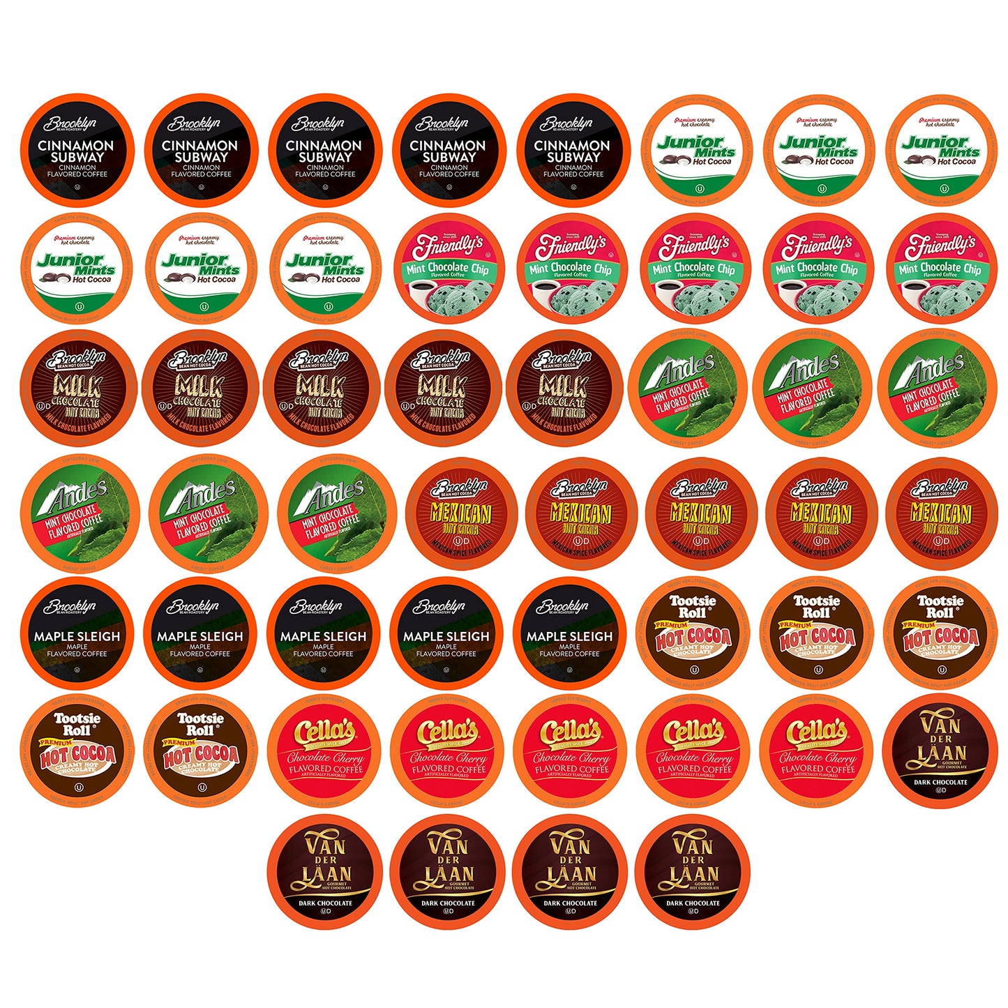 Two Rivers Coffee Flavored Coffee Pods Compatible with Keurig K Cup Brewers, Assorted Variety Pack Flavored Coffee, 40 Count