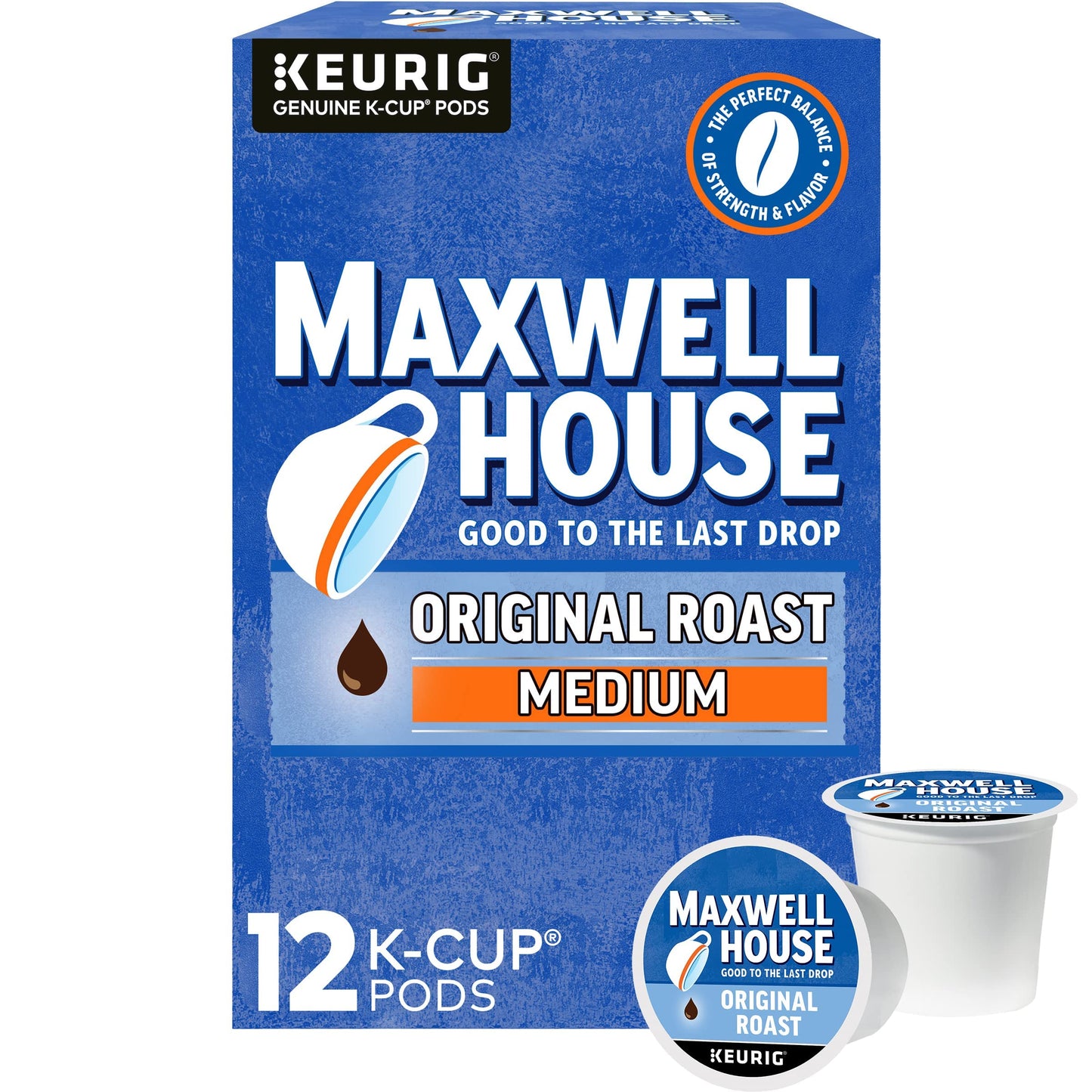 Maxwell House House Blend Medium Roast K-Cup Coffee Pods (84 ct Box)