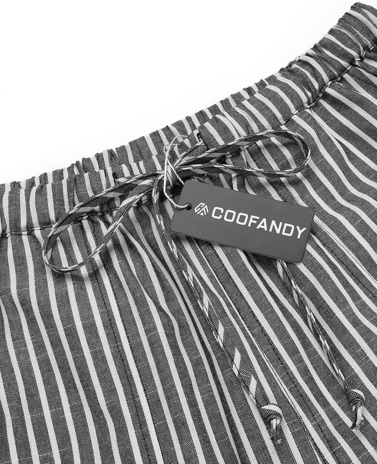 COOFANDY Mens Linen Drawstring Pants Elastic Waist Lightweight Trouser Casual Yoga Summer Beach Pant