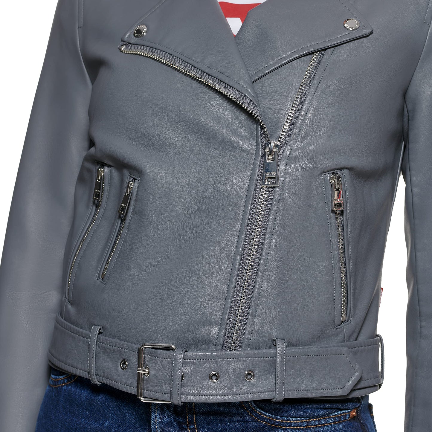 Levi's Women's Belted Faux Leather Moto Jacket (Regular & Plus Size)