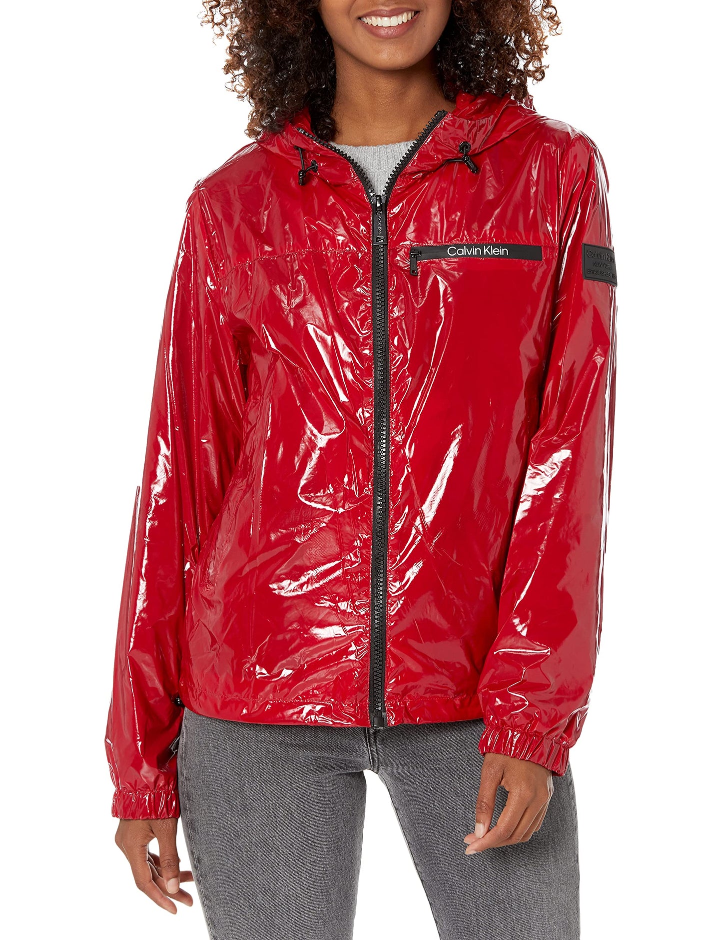 Calvin Klein Women's Lightweight Water Resistant Everyday Windbreaker