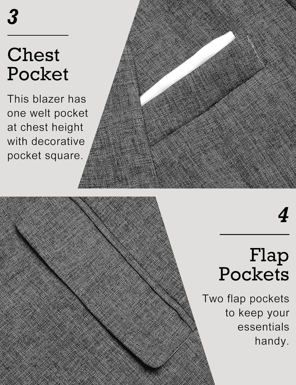 COOFANDY Men's Blazer Casual Sport Coats Slim Fit One Button Suit Jacket Lightweight Sports Jacket