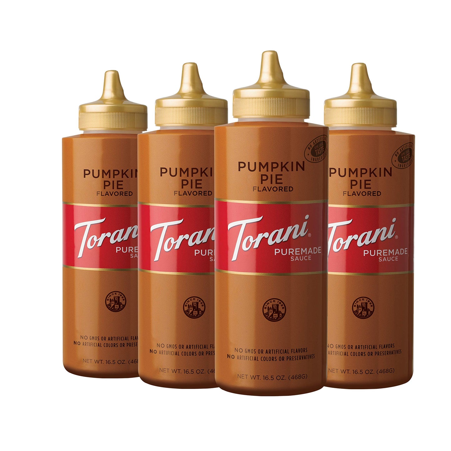 Torani Puremade Sauce, Caramel, 16.5 Ounces(Pack of 4)