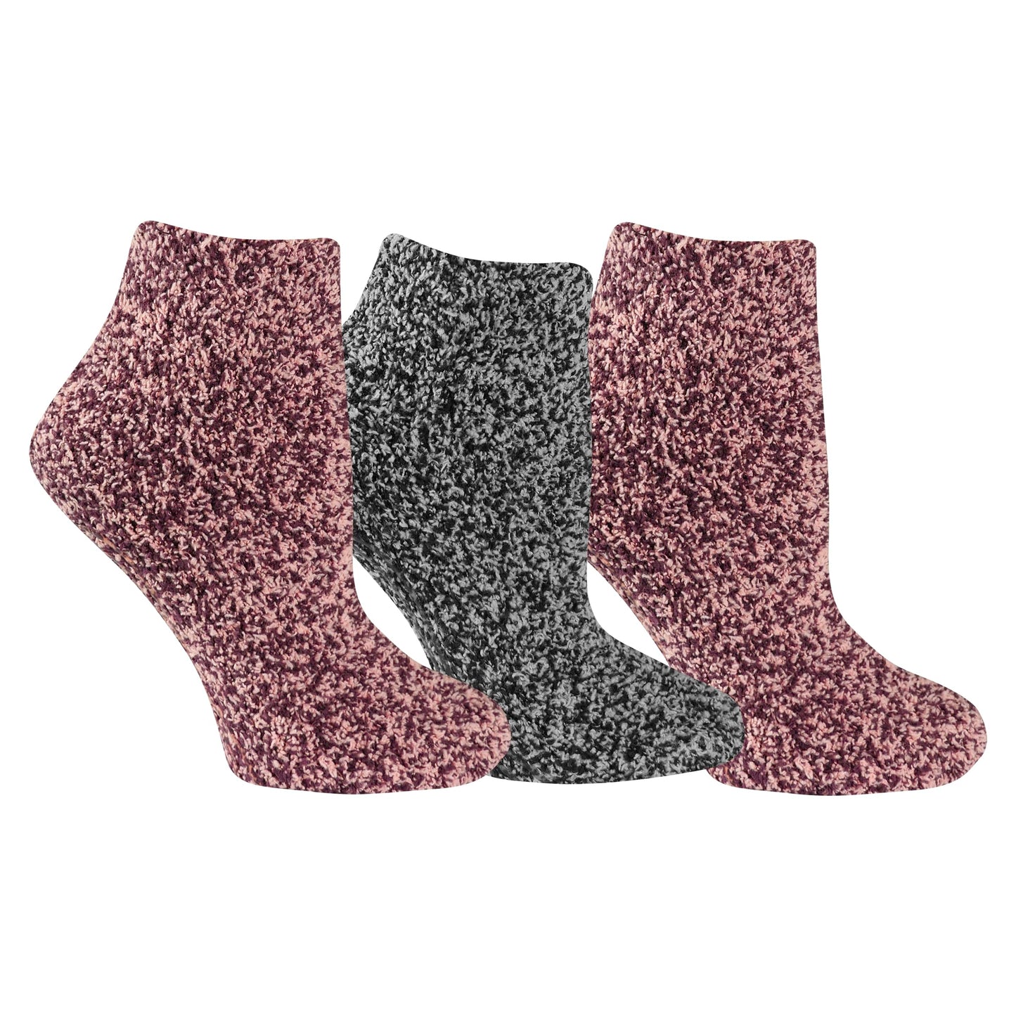 Dr. Scholl’s Women’s Fuzzy Spa Socks - Cozy Low Cut 2 & 3 Pairs - Lavender & Vitamin E Infused