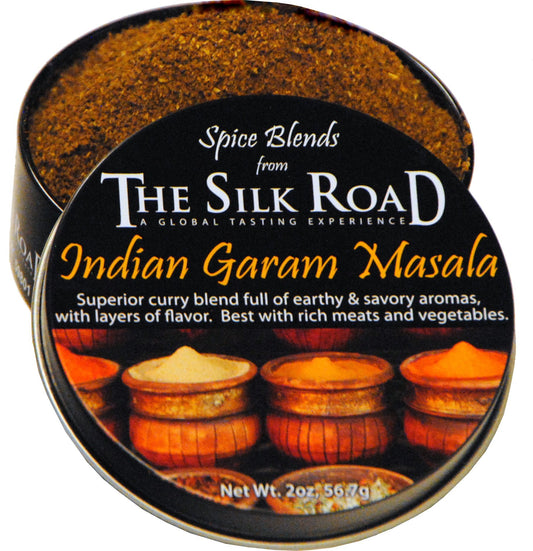 Indian Garam Masala Spice Blend from The Silk Road Restaurant & Market (2oz), No Salt | All Natural Garam Masala Seasoning | Vegan | Gluten Free Ingredients | NON-GMO | No Preservatives