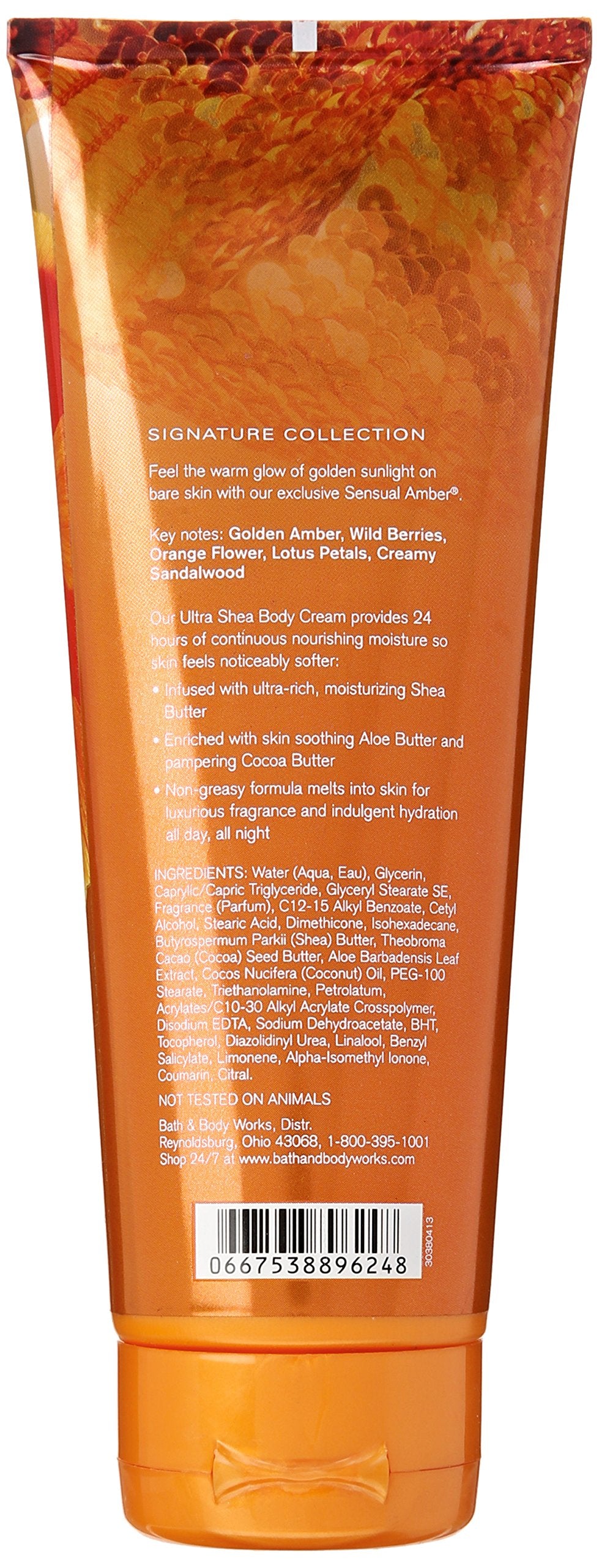 Bath and Body Works Ocean for Men Ultra Shea Body Cream 8oz Tube