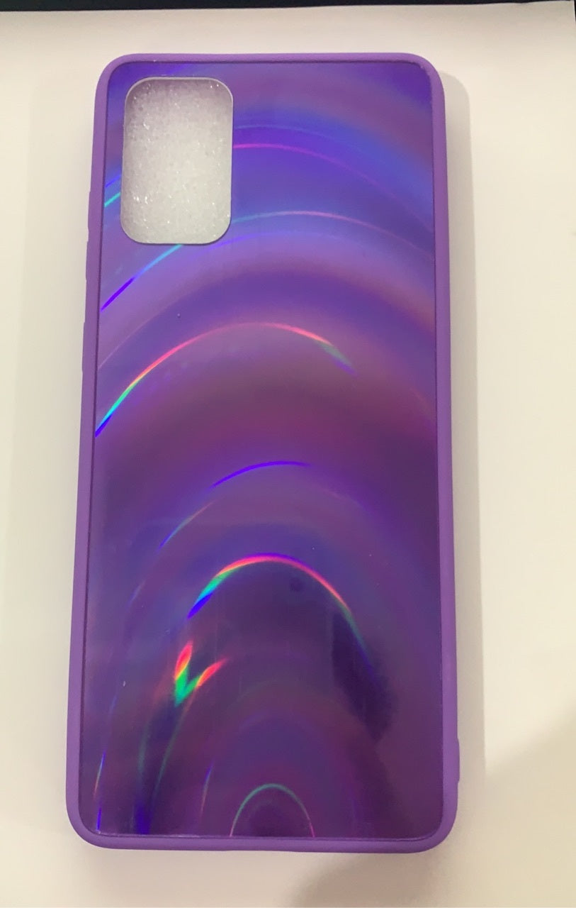 3D Rainbow Glitter Gradient Back Cover Case