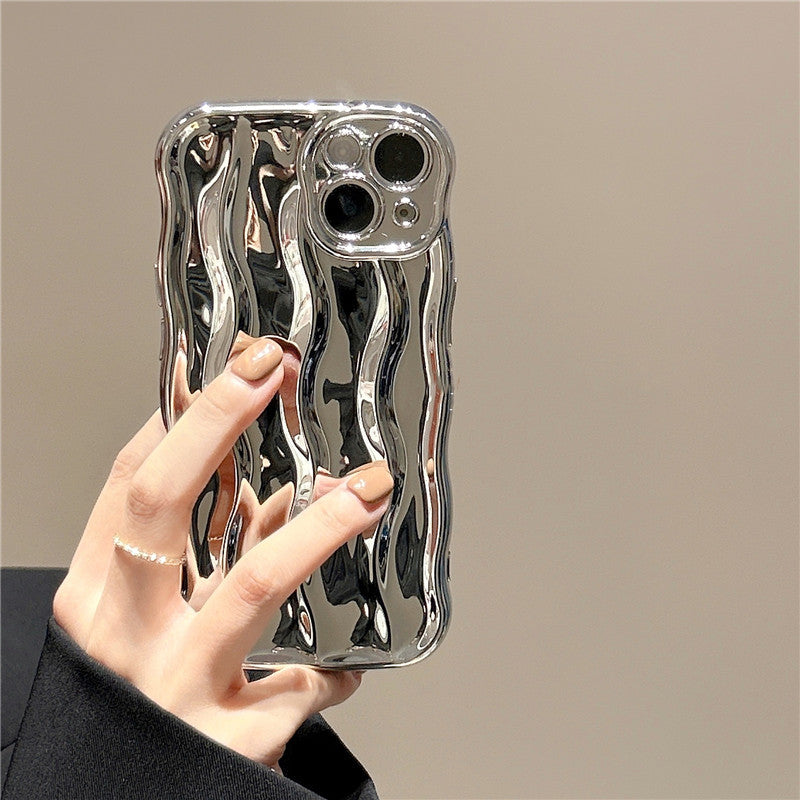 Solid-color Water Ripple-sensitive Mobile Phone Case