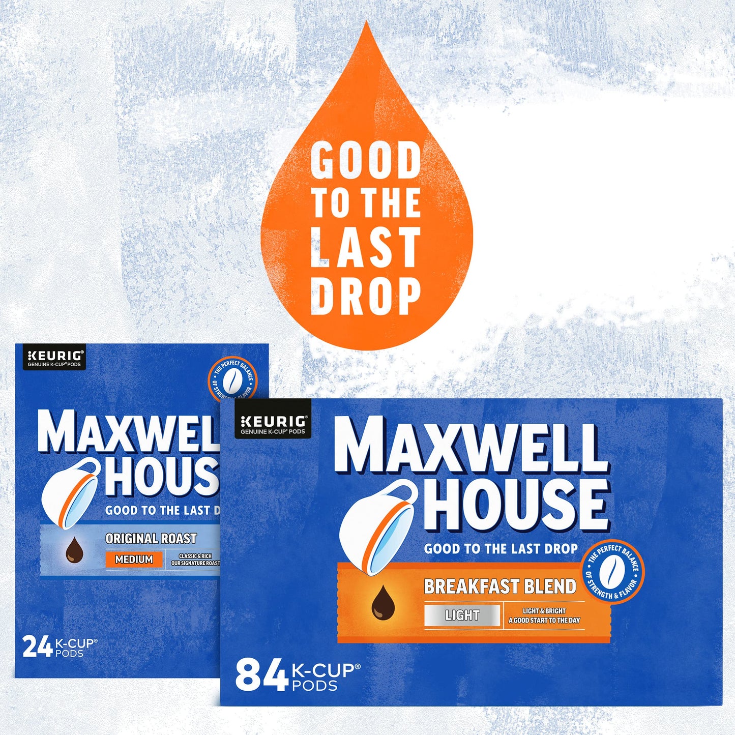 Maxwell House House Blend Medium Roast K-Cup Coffee Pods (84 ct Box)