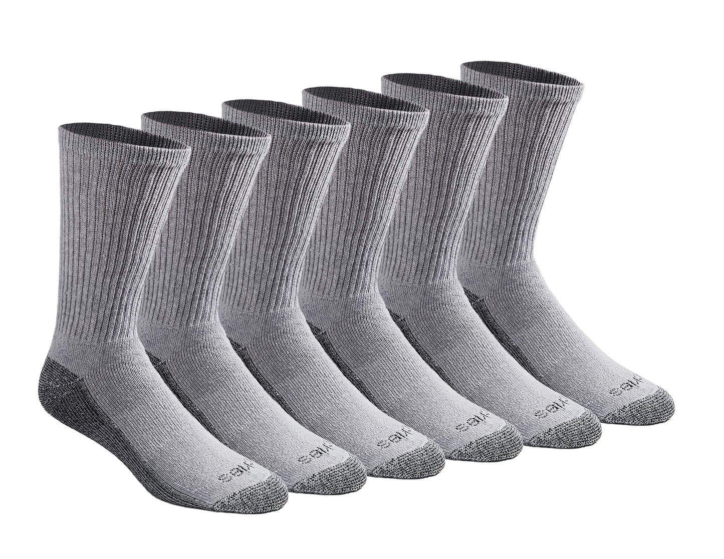 Dickies Men's Dri-tech Essential Moisture Control Crew Socks Multipack