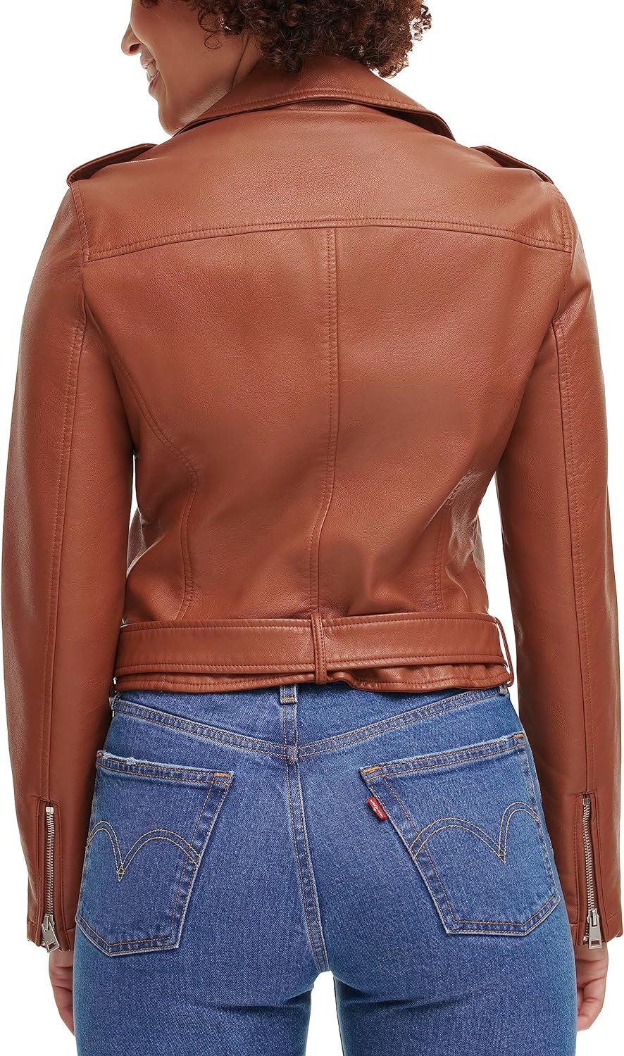 Levi's Women's Belted Faux Leather Moto Jacket (Regular & Plus Size)