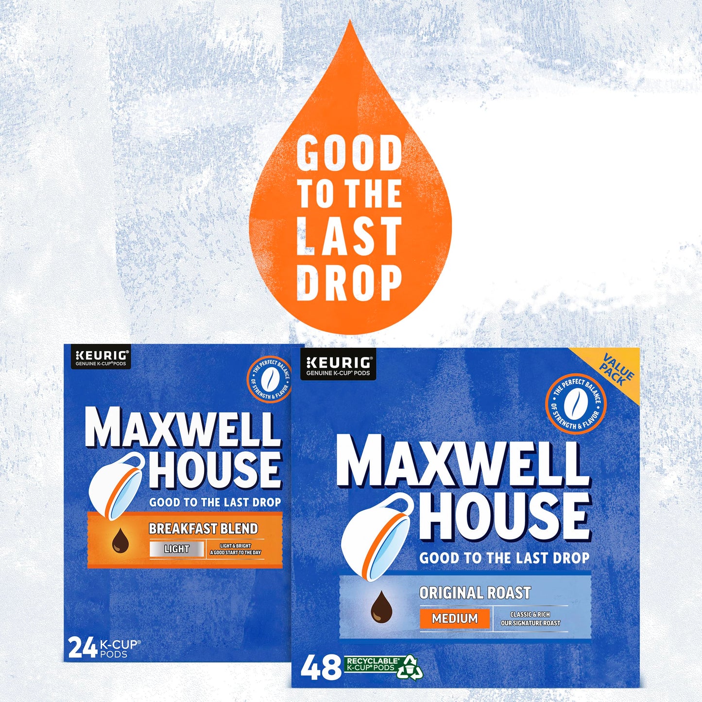 Maxwell House House Blend Medium Roast K-Cup Coffee Pods (84 ct Box)