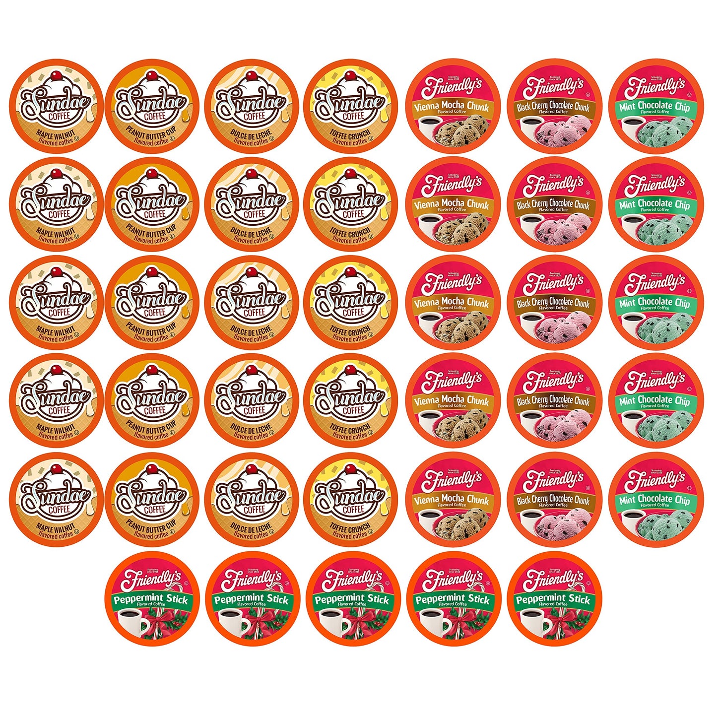 Two Rivers Coffee Flavored Coffee Pods Compatible with Keurig K Cup Brewers, Assorted Variety Pack Flavored Coffee, 40 Count