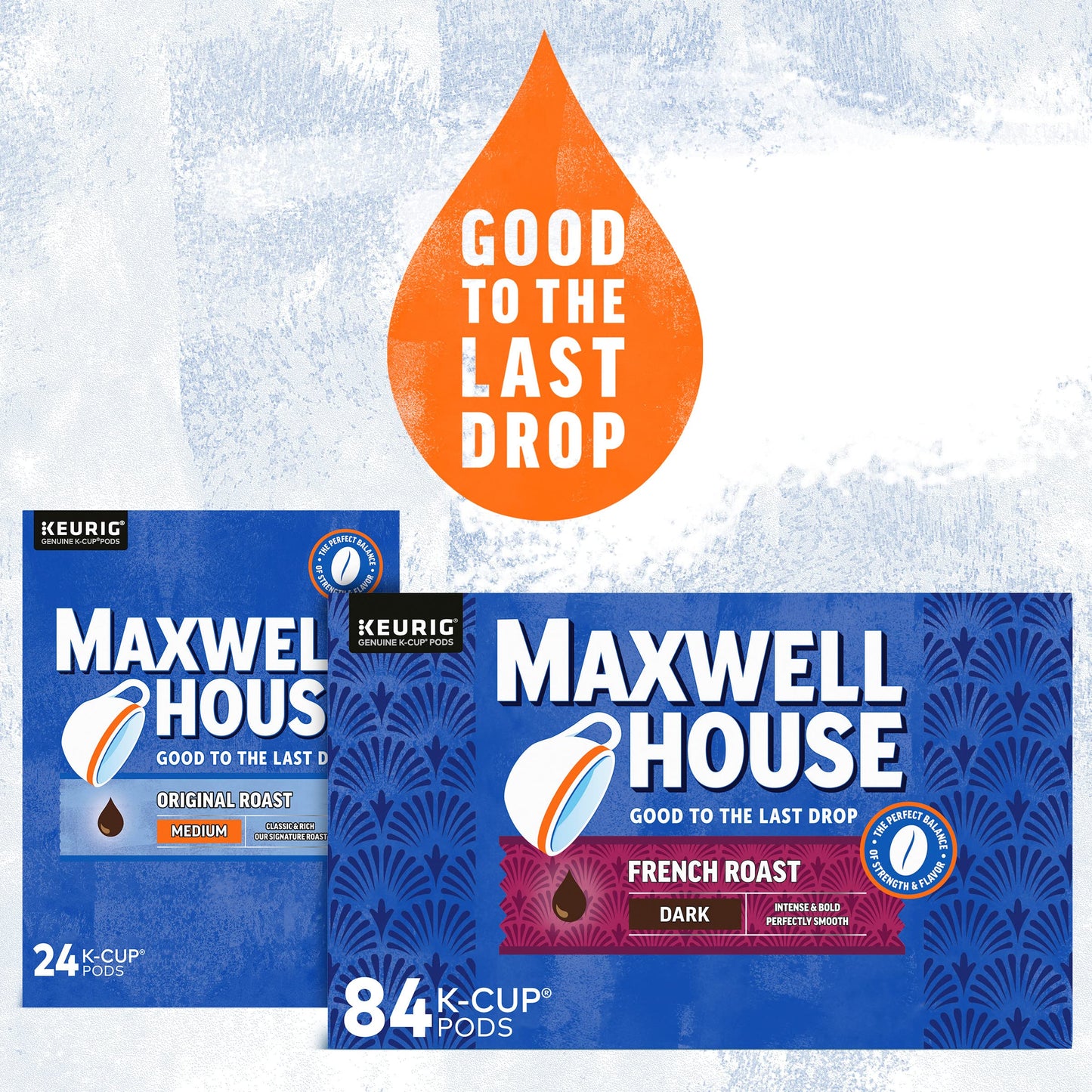 Maxwell House House Blend Medium Roast K-Cup Coffee Pods (84 ct Box)