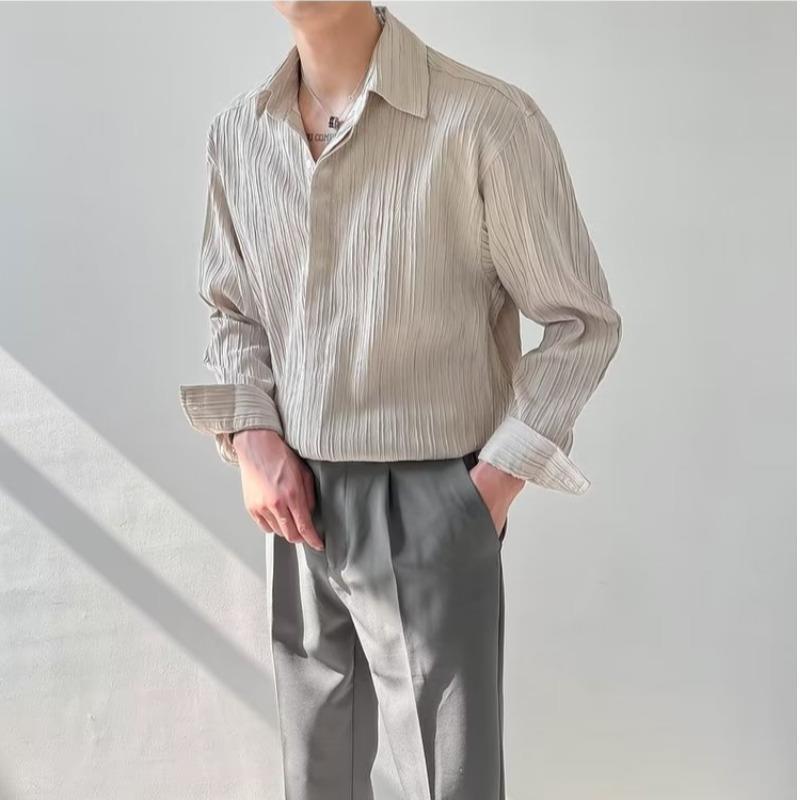 Men's Fashion Loose Casual Long Sleeve Shirt