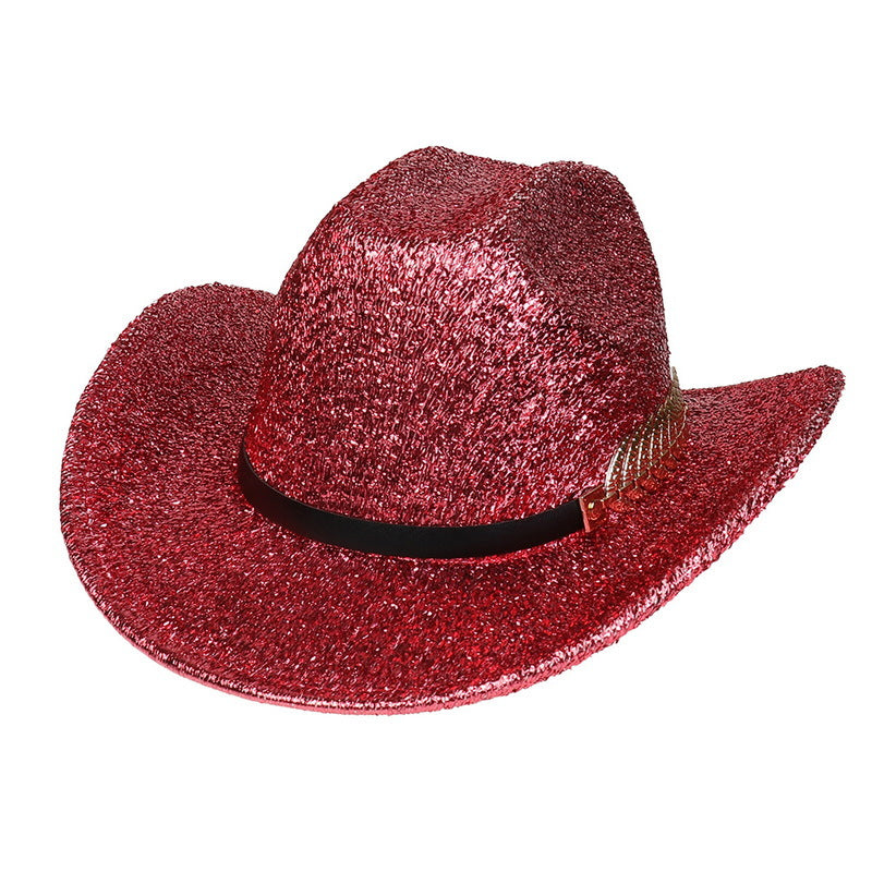 Party Dance Partner Fluorescent Big Brim Colorful Cowboy Hat