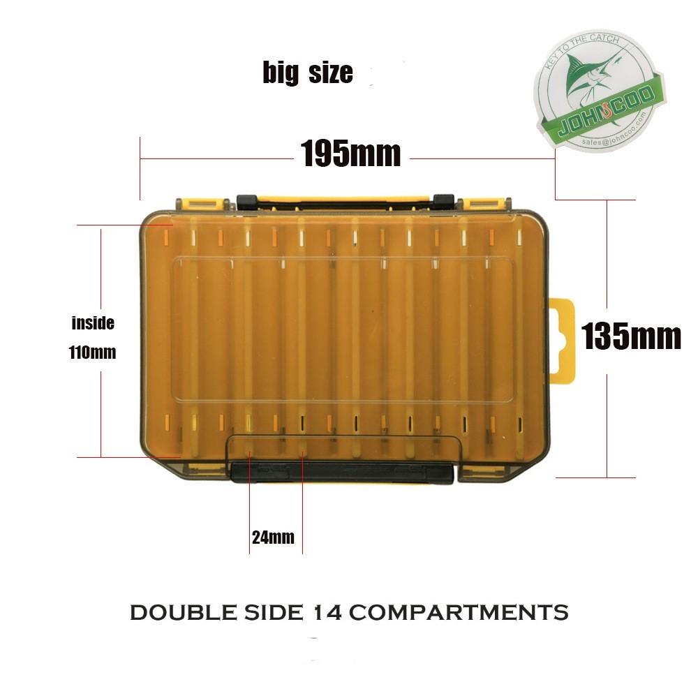 Double-sided Double-layer Tool Hard Bait Box Storage