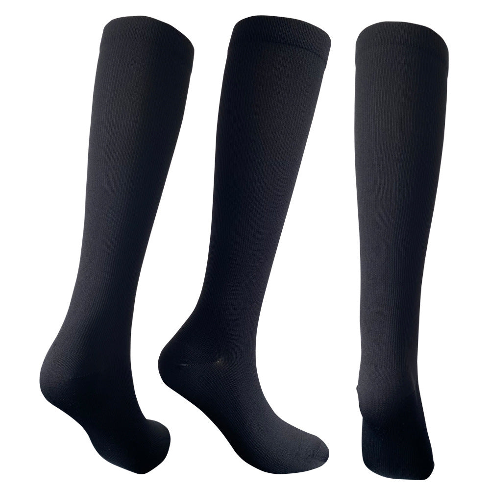 Solid Color Sports Compression Stockings Fitness Running Stockings