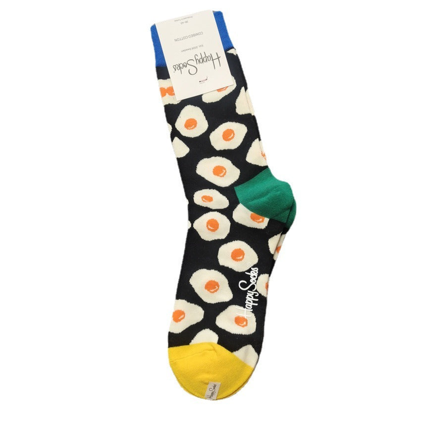 Mid-High Tube Trendy Socks Couple Cotton Sock