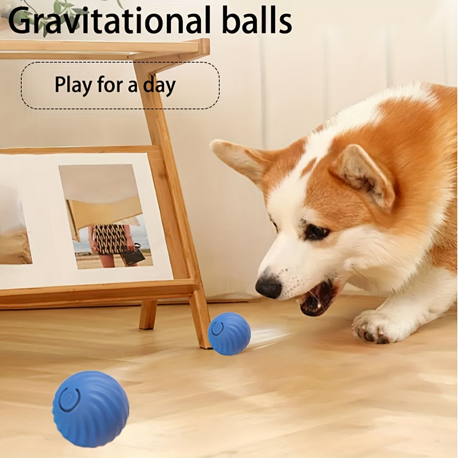 A Durable Dog Chew Toy That Automatically Rolls A Pet Teeth Grinding Toy A Gravity Jumping Ball Toy And A Dog Interactive Accessory