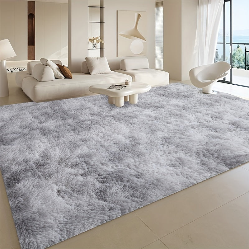 1pc Tiedyed Plush Soft Indoor Carpet Modern Luxury Plush Carpet Waterabsorbent Nonslip And Stainresistant Suitable For Living Room And Bedroom Areas Home Decor Area rugs