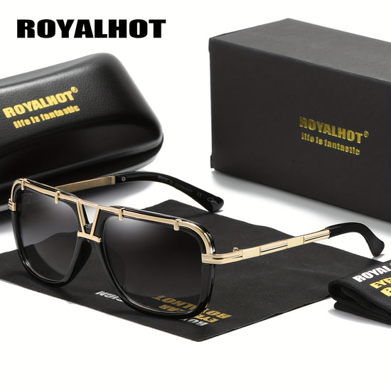 RoyalHot Classic Fishing Glasses  Large Frame Design for Men and Women Perfect for Outdoor Activities Driving and Sports Trendy and Stylish Fashion Eyewear