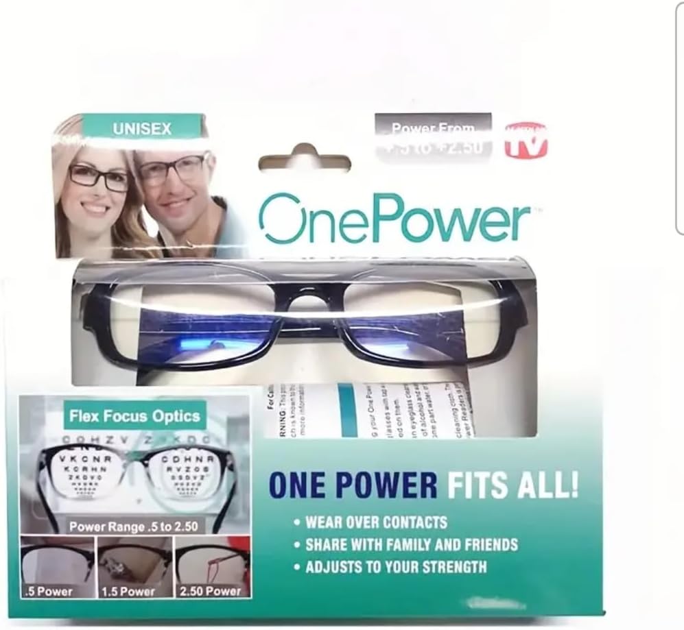 One Power AutoFocus Reading Glasses As seen on TV Lightweight Frames 5 styles to choose from 1pr3pr or 10pr